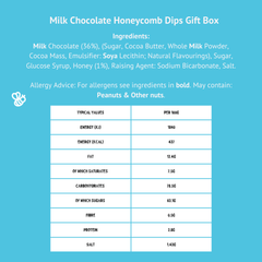 Milk Chocolate Honeycomb Dips Gift Box